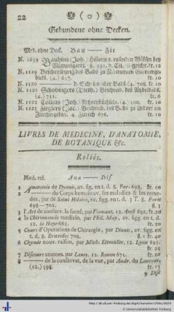 Livres De Medicine, D'Anatomie, De Botanique etc.