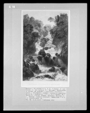 Wanderungen im Norden von England, Band 1 — Bildseite gegenüber Seite 64 — Lowdore Cataract, Cumberland