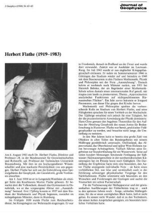 Herbert Flathe (1919 - 1983)