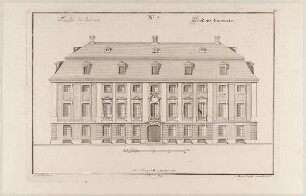 Vordere Fassade eines Palastes