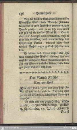 Das Neunte Kapitel. Von der Kolik