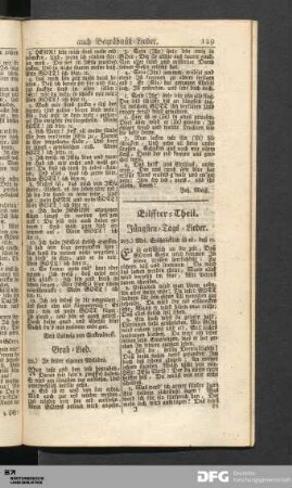 Eilffter Theil. Jüngsten-Tags-Lieder.
