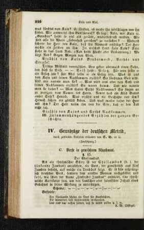 Grundzüge der deutschen Metrik : durch zahlreiche Beispiele erläutert ; (Fortsetzung)