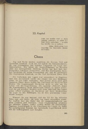 22. Kapitel Chaos