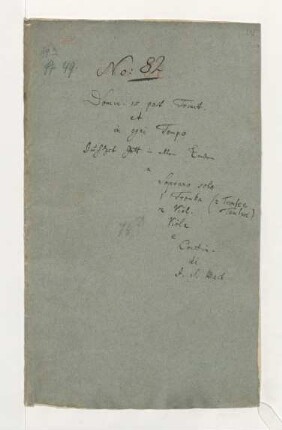 Jauchzet Gott in allen Landen; S, tr, orch; BWV 51; BC A 134