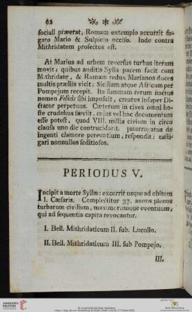 Periodus V