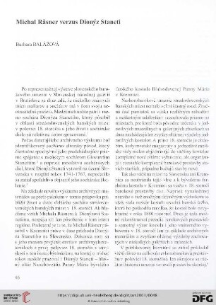 Michal Räsner verzus Dionýz Staneti
