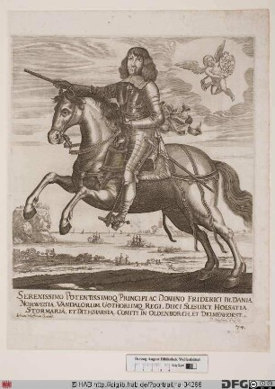 Bildnis Friedrich (Frederik) III., König von Dänemark und Norwegen, Herzog von Schleswig und Holstein (reg. 1648-70)