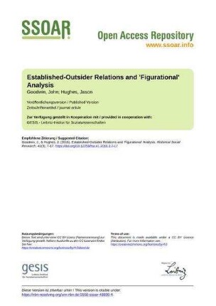 Established-Outsider Relations and 'Figurational' Analysis