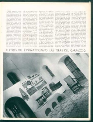 Fuentes del cimenatógrafo: Las telas del Carpaccio