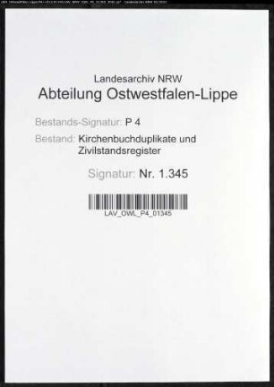 Kirchenbuchduplikat der evangelischen Gemeinde Oestrich (GHT 1861-1862). (Gemeinde: Oestrich, evangelische Gemeinde)