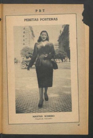 Martha Romero (empleada bancaria) - [Fotografía] : Pebetas porteñas