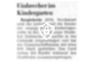 Einbrecher im Kindergarten