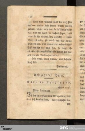 Achtzehnter Brief.
