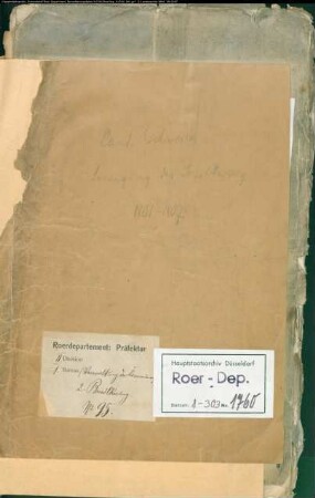 Kanton Eschweiler: Die Bewegung der Bevölkerung in den Mairien Bardenberg, Broich, Büsbach, Dürwiß, Eschweiler, Gressenich, Heistern, Hoengen, Lamersdorf, Langerwehe, Nothberg, Stolberg, Weisweiler in den Jahren X, XI, XII, XIII, 1806, 1807