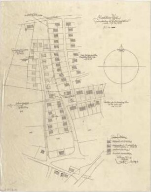 Gsaenger, Gustav; Moosburg (Bayern); Teilbebauungspläne - Moosburg West, Erweiterung des Bebauungsplans vom 17.12.1954 (Lageplan)