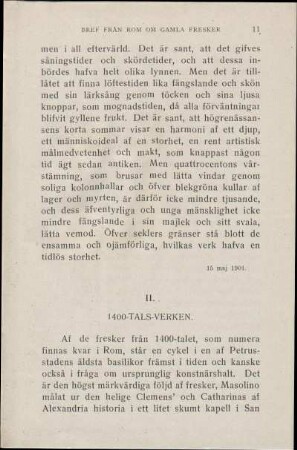 II. 1400-Tals-Verken.