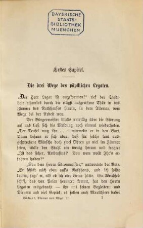 Tileman vom Wege : Roman, 2