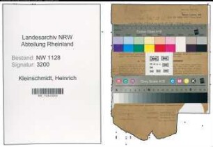 Entnazifizierung Heinrich Kleinschmidt , geb. 24.02.1902 (Polizist)