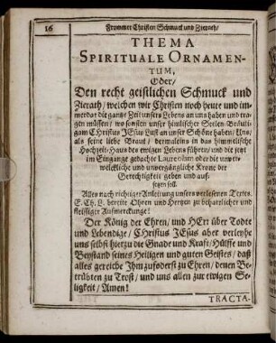 Thema Spirituale Ornamentum