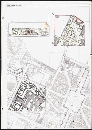 Moritzplatz, Berlin-Kreuzberg Schinkelwettbewerb 1983: Lageplan