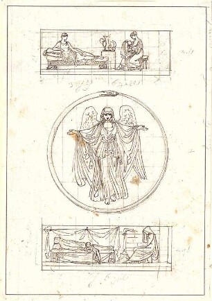 Klenze, Leo von; München; Residenz, Festsaalbau - Wandgemälde (Ansichten)