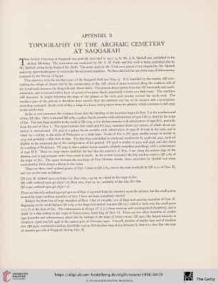 Appendix B: Topography of the archaic cemetery at Saqqarah