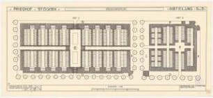 Friedhof, Hannover-Stöcken: Belegungsplan, Grundriss 1:200