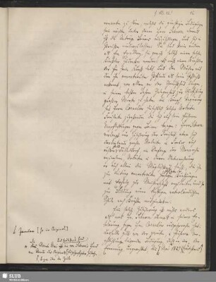 Bl. 16: Bunsen an Altenstein, zu Bl. 12