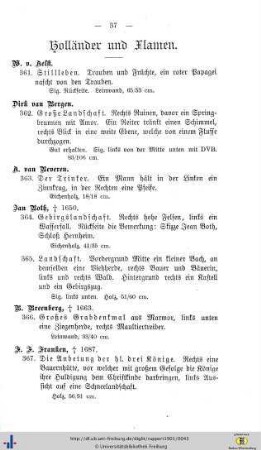 Holländer und Flamen.