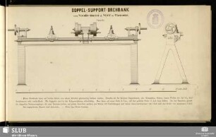 Doppel-Support-Drehbank : 1/10 n. Gr.
