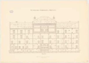 Königliches König-Wilhelms-Gymnasium, Breslau: Längsschnitt 1:75