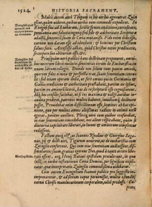 Historia De Origine Et Progressv Controuersiae Sacramentariae de Coena Domini : ab anno nativitatis Christi M.D.XXIIII. usq[ue] ad annum M.D.LXIII. deducta
