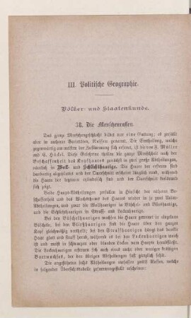 III. Politische Geographie