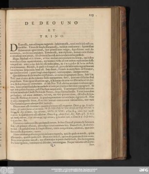 De Deo Uno Et Trino.