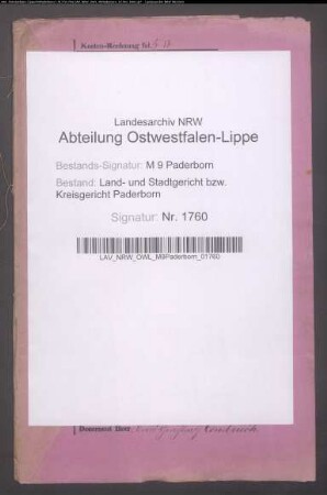 Erblasser: Dirks, Maria Theresia, geb. Kleineschulte; Ehepartner: Dirks, Franz: