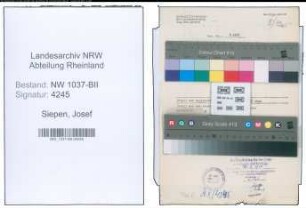 Entnazifizierung Josef Siepen , geb. 20.08.1902 (Notar)