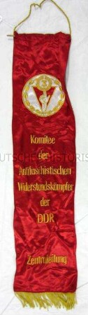 Fahnenschleife zu Ehrenbanner des Zentralrates der Freien Deutschen Jugend