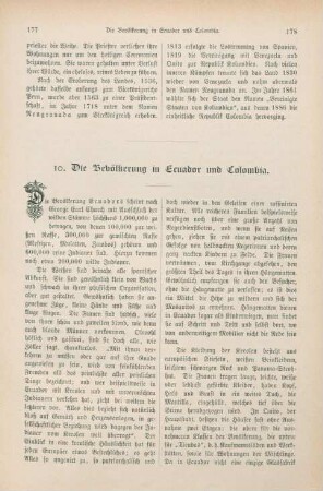 10. Die Bevölkerung in Ecuador und Colombia