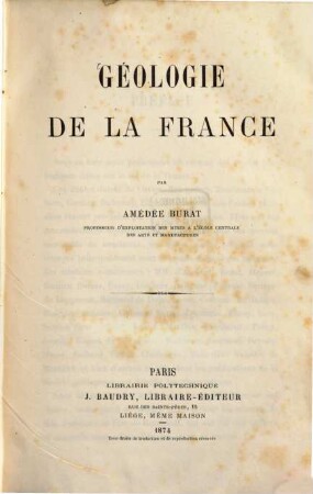 Géologie de la France