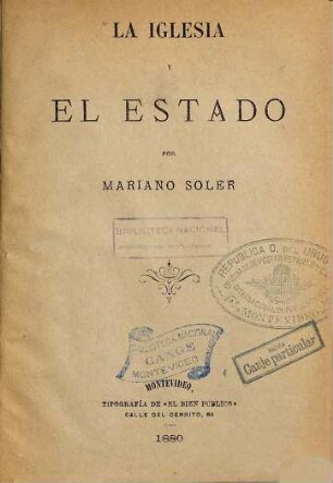 La iglesia y el estado