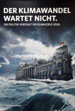 Plakat einer Kampagne der Zukunft ERDGAS GmbH, einer Initiative der deutschen Gaswirtschaft, für den Energieträger Erdgas