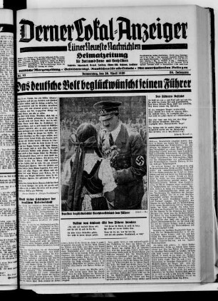 Derner Lokal-Anzeiger. 1937-1941