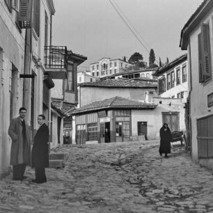 Griechenland. Thessaloniki. Blick in die Altstadt.