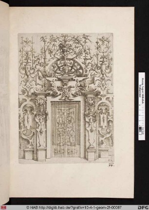[Portal mit filigranem Aufsatz. Band II.]
