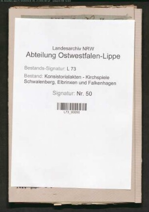 Schule zu Lothe: Besetzung der Schulmeisterstelle (eigener Schulmeister zu Lothe)