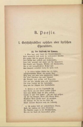 I. Geschichtsbilder epischen oder lyrischen Charakters
