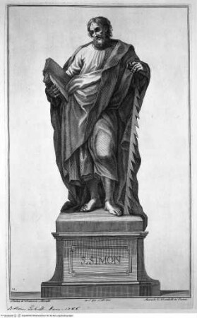 Le statue de' dodici apostoli esistenti nella Basilica Lateranense scolpite da celebri autori, San Giovanni in Laterano, der heilige Simeon