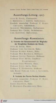 Ausstellungs-Leitung 1907