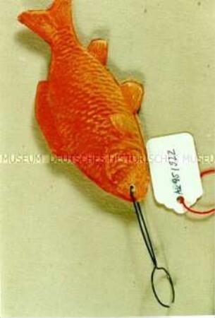Christbaumschmuck: Fisch, rot, mit Aufhängeklammer